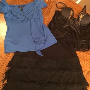 Size 8 Ann Taylor Fringe Skirt